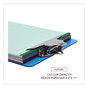 A Picture of product UNV-40307 Universal® Plastic Clipboard with High Capacity Clip 1.25" Holds 8.5 x 11 Sheets, Translucent Blue