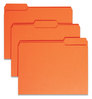 A Picture of product SMD-12543 Smead™ Colored File Folders 1/3-Cut Tabs: Assorted, Letter Size, 0.75" Expansion, Orange, 100/Box