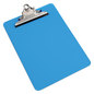 A Picture of product UNV-40307 Universal® Plastic Clipboard with High Capacity Clip 1.25" Holds 8.5 x 11 Sheets, Translucent Blue