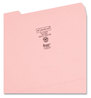 A Picture of product SMD-12634 Smead™ Reinforced Top Tab Colored File Folders 1/3-Cut Tabs: Assorted, Letter Size, 0.75" Expansion, Pink, 100/Box