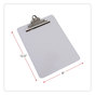 A Picture of product UNV-40308 Universal® Plastic Clipboard with High Capacity Clip 1.25" Holds 8.5 x 11 Sheets, Clear