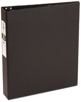 Avery® Economy Non-View Binder with Round Rings 3 1.5" Capacity, 11 x 8.5, Black, (3401)