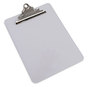 A Picture of product UNV-40308 Universal® Plastic Clipboard with High Capacity Clip 1.25" Holds 8.5 x 11 Sheets, Clear