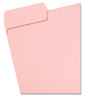 A Picture of product SMD-12643 Smead™ Colored File Folders 1/3-Cut Tabs: Assorted, Letter Size, 0.75" Expansion, Pink, 100/Box