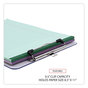 A Picture of product UNV-40310 Universal® Plastic Clipboard with Low Profile Clip 0.5" Capacity, Holds 8.5 x 11 Sheets, Clear