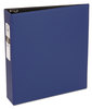 A Picture of product AVE-03500 Avery® Economy Non-View Binder with Round Rings 3 2" Capacity, 11 x 8.5, Blue, (3500)