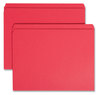 A Picture of product SMD-12710 Smead™ Reinforced Top Tab Colored File Folders Straight Tabs, Letter Size, 0.75" Expansion, Red, 100/Box