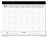 A Picture of product AAG-ST2400 AT-A-GLANCE® Desk Pad 21.75 x 17, White Sheets, Black Binding, Clear Corners, 12-Month (Jan to Dec): 2024