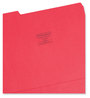 A Picture of product SMD-12743 Smead™ Colored File Folders 1/3-Cut Tabs: Assorted, Letter Size, 0.75" Expansion, Red, 100/Box