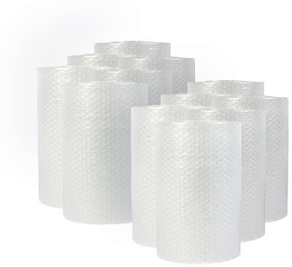 Universal® Bubble Packaging 0.31" Thick, 12" x 30 ft, Perforated Every Clear, 12/Carton