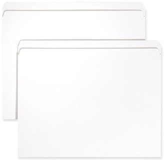 Smead™ Reinforced Top Tab Colored File Folders Straight Tabs, Letter Size, 0.75" Expansion, White, 100/Box