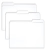 A Picture of product SMD-12834 Smead™ Reinforced Top Tab Colored File Folders 1/3-Cut Tabs: Assorted, Letter Size, 0.75" Expansion, White, 100/Box