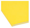 A Picture of product SMD-12910 Smead™ Reinforced Top Tab Colored File Folders Straight Tabs, Letter Size, 0.75" Expansion, Yellow, 100/Box