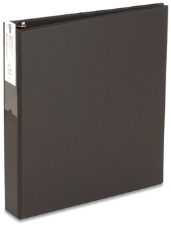 Avery® Economy Non-View Binder with Round Rings 3 1.5" Capacity, 11 x 8.5, Black, (4401)