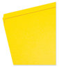 A Picture of product SMD-12910 Smead™ Reinforced Top Tab Colored File Folders Straight Tabs, Letter Size, 0.75" Expansion, Yellow, 100/Box