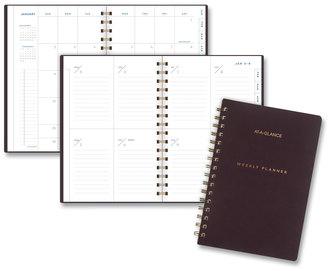 AT-A-GLANCE® Signature Lite Weekly/Monthly Planner 8.5 x 5.75, Maroon Cover, 12-Month (Jan to Dec): 2023