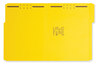 A Picture of product SMD-12940 Smead™ Top Tab Colored Fastener Folders 0.75" Expansion, 2 Fasteners, Letter Size, Yellow Exterior, 50/Box