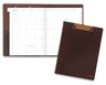 A Picture of product AAG-YP60009 AT-A-GLANCE® Signature Collection™ Monthly Clipfolio 11 x 8, Distressed Brown Cover, 13-Month: Jan 2025 to 2026