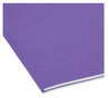 A Picture of product SMD-13034 Smead™ Reinforced Top Tab Colored File Folders 1/3-Cut Tabs: Assorted, Letter Size, 0.75" Expansion, Purple, 100/Box