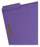 A Picture of product SMD-13040 Smead™ Top Tab Colored Fastener Folders 0.75" Expansion, 2 Fasteners, Letter Size, Purple Exterior, 50/Box