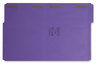 A Picture of product SMD-13040 Smead™ Top Tab Colored Fastener Folders 0.75" Expansion, 2 Fasteners, Letter Size, Purple Exterior, 50/Box