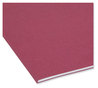 A Picture of product SMD-13084 Smead™ Reinforced Top Tab Colored File Folders 1/3-Cut Tabs: Assorted, Letter Size, 0.75" Expansion, Maroon, 100/Box