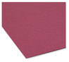 A Picture of product SMD-13084 Smead™ Reinforced Top Tab Colored File Folders 1/3-Cut Tabs: Assorted, Letter Size, 0.75" Expansion, Maroon, 100/Box