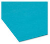 A Picture of product SMD-13134 Smead™ Reinforced Top Tab Colored File Folders 1/3-Cut Tabs: Assorted, Letter Size, 0.75" Expansion, Teal, 100/Box
