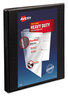 A Picture of product AVE-05233 Avery® Heavy-Duty Non Stick View Binder with DuraHinge® and Slant Rings 3 0.5" Capacity, 11 x 8.5, Black, (5233)