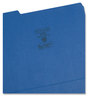 A Picture of product SMD-13193 Smead™ Colored File Folders 1/3-Cut Tabs: Assorted, Letter Size, 0.75" Expansion, Navy Blue, 100/Box