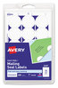 A Picture of product AVE-05247 Avery® Printable Mailing Seals 1" dia, White, 15/Sheet, 40 Sheets/Pack, (5247)