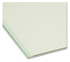 A Picture of product SMD-13234 Smead™ Expanding Recycled Heavy Pressboard Folders 1/3-Cut Tabs: Assorted, Letter Size, 2" Expansion, Gray-Green, 25/Box