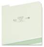 A Picture of product SMD-13234 Smead™ Expanding Recycled Heavy Pressboard Folders 1/3-Cut Tabs: Assorted, Letter Size, 2" Expansion, Gray-Green, 25/Box