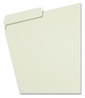 A Picture of product SMD-13234 Smead™ Expanding Recycled Heavy Pressboard Folders 1/3-Cut Tabs: Assorted, Letter Size, 2" Expansion, Gray-Green, 25/Box