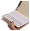 A Picture of product SMD-14011 Smead™ SuperTab® Colored Classification Folders with SafeSHIELD® Coated Fastener Technology Six Fasteners, 2" Expansion, 2 Dividers, Letter Size, Dark Gray, 10/Box