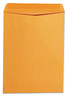 A Picture of product UNV-41105 Universal® Catalog Envelope 24 lb Bond Weight Paper, #10 1/2, Square Flap, Gummed Closure, 9 x 12, Brown Kraft, 250/Box