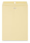 A Picture of product UNV-41907 Universal® Kraft Clasp Envelope #10 1/2, Square Flap, Clasp/Gummed Closure, 9 x 12, Brown 100/Box