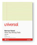 A Picture of product UNV-42000 Universal® Glue Top Pads Narrow Rule, 50 Canary-Yellow 8.5 x 11 Sheets, Dozen