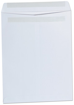 Universal® Self-Stick Open End Catalog Envelope #13 1/2, Square Flap, Self-Adhesive Closure, 10 x 13, White, 100/Box