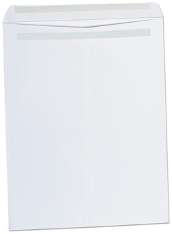 Universal® Self-Stick Open End Catalog Envelope #15 1/2, Square Flap, Self-Adhesive Closure, 12 x 15.5, White, 100/Box