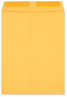 Universal® Catalog Envelope 28 lb Bond Weight Kraft, #12 1/2, Square Flap, Gummed Closure, 9.5 x 12.5, Brown 250/Box