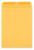 A Picture of product UNV-42165 Universal® Catalog Envelope 28 lb Bond Weight Kraft, #12 1/2, Square Flap, Gummed Closure, 9.5 x 12.5, Brown 250/Box