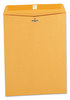 A Picture of product UNV-42907 Universal® Kraft Clasp Envelope #12 1/2, Square Flap, Clasp/Gummed Closure, 9.5 x 12.5, Brown 100/Box