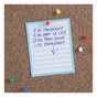 A Picture of product UNV-43021 Universal® Tech Cork Board 24 x 18, Brown Surface, Black Aluminum Frame