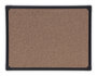 A Picture of product UNV-43021 Universal® Tech Cork Board 24 x 18, Brown Surface, Black Aluminum Frame