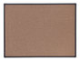 A Picture of product UNV-43023 Universal® Tech Cork Board 48 x 36, Brown Surface, Black Aluminum Frame