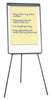 A Picture of product UNV-43032 Universal® Dry Erase Board with Tripod Easel 29 x 41, White Surface, Black Frame