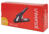 A Picture of product UNV-43048 Universal® Heavy-Duty Stapler 200-Sheet Capacity, Black/Graphite/Red