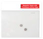 A Picture of product UNV-43202 Universal® Frameless Magnetic Glass Marker Board 36 x 24, Translucent Frost Surface