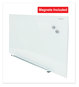 A Picture of product UNV-43203 Universal® Frameless Magnetic Glass Marker Board 48 x 36, White Surface